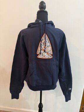 Utah Archers Lacrosse Navy Pullover Hoodie with Arrow Emblem NWT